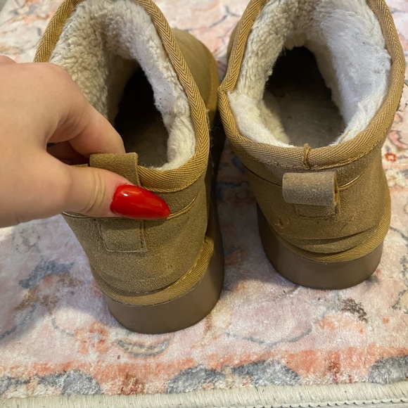 platform mini wool lined boots - Picture 5 of 7